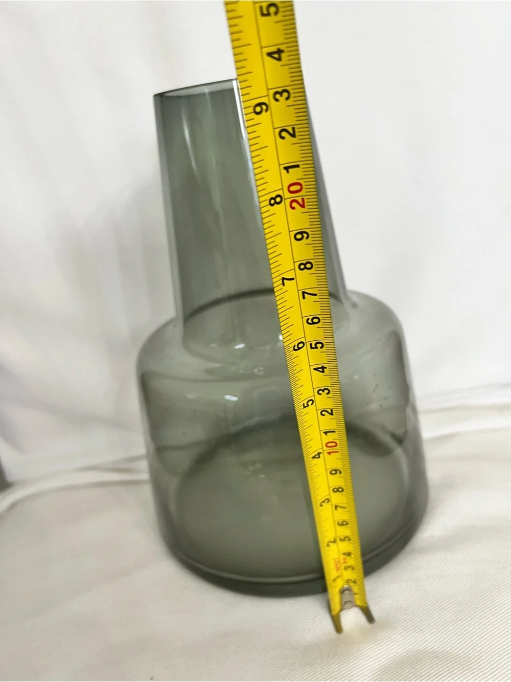 Holmegaard Large 9.4” Smoke Flora Mouth Blown Vase designed by Louise Campbell